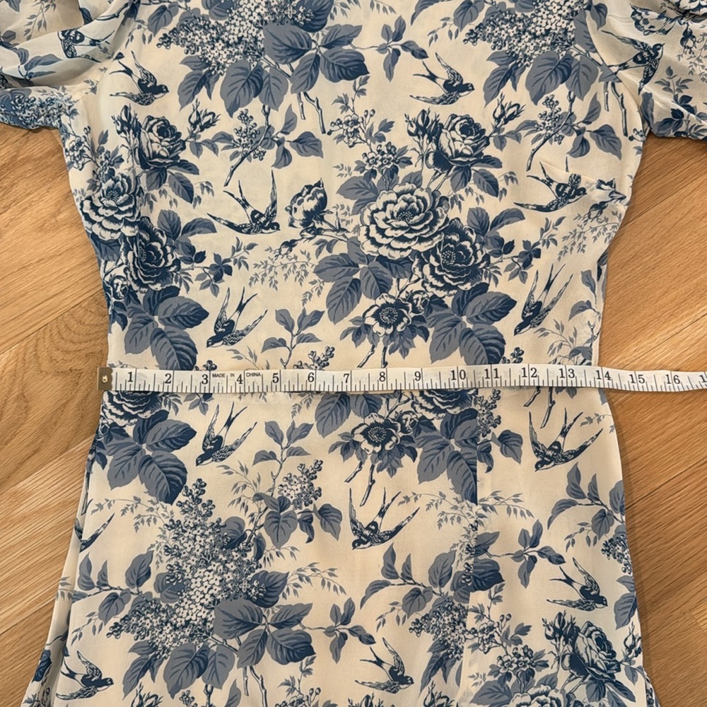 Reformation Blue Floral Midi Dress - Picture 8 of 8